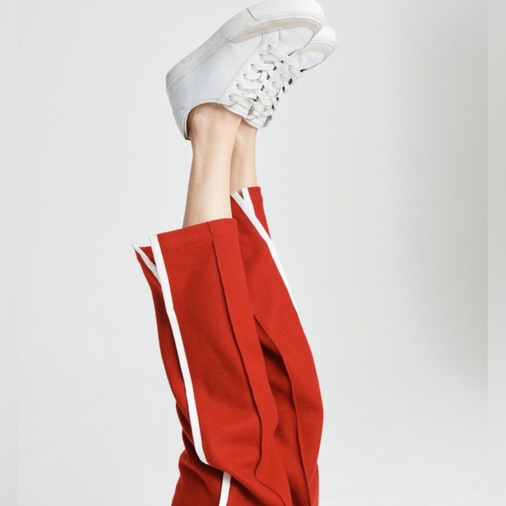 NWOT Rag & Bone Red Wylie Wool Track Pant - Picture 4 of 8